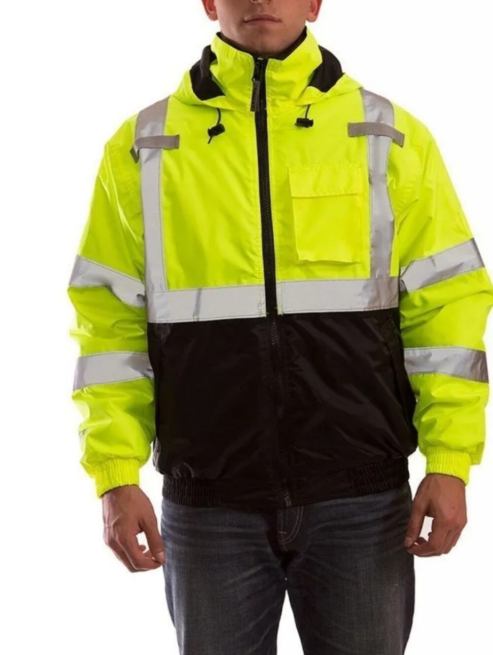 NWT Tingley Bomber II High-Visibility Yellow and Black Safety Work Jacket XL